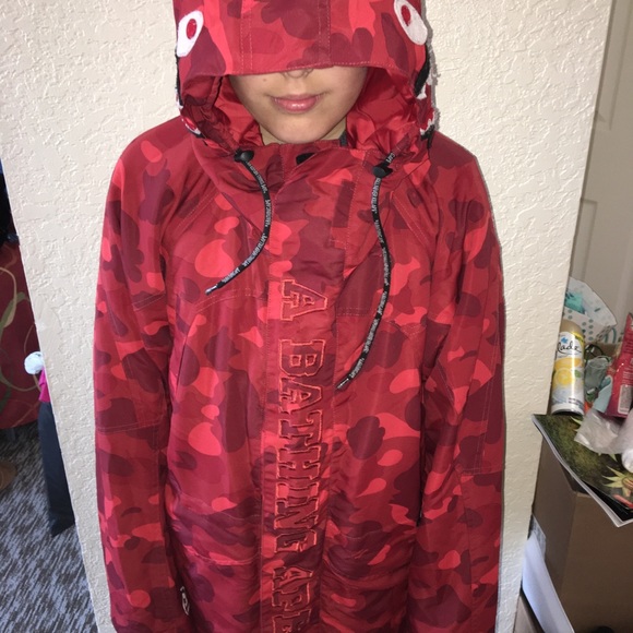 A BATHING APE RED CAMO WINDBREAKER - Picture 8 of 8